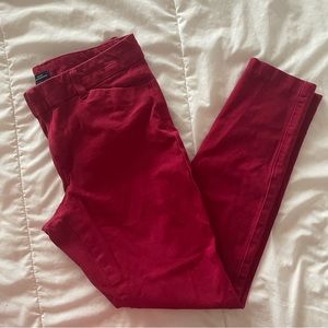 Gap slim city red slacks